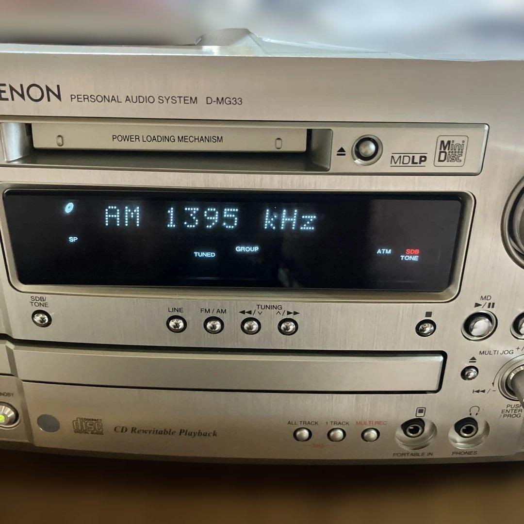DENON D-MG33ベルト交換済CDMD動作