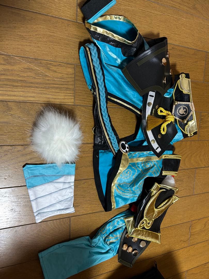 三分妄想【販売終了品】　原神　ゴロー　衣装　ウィッグ　耳2種類付き　下駄付き