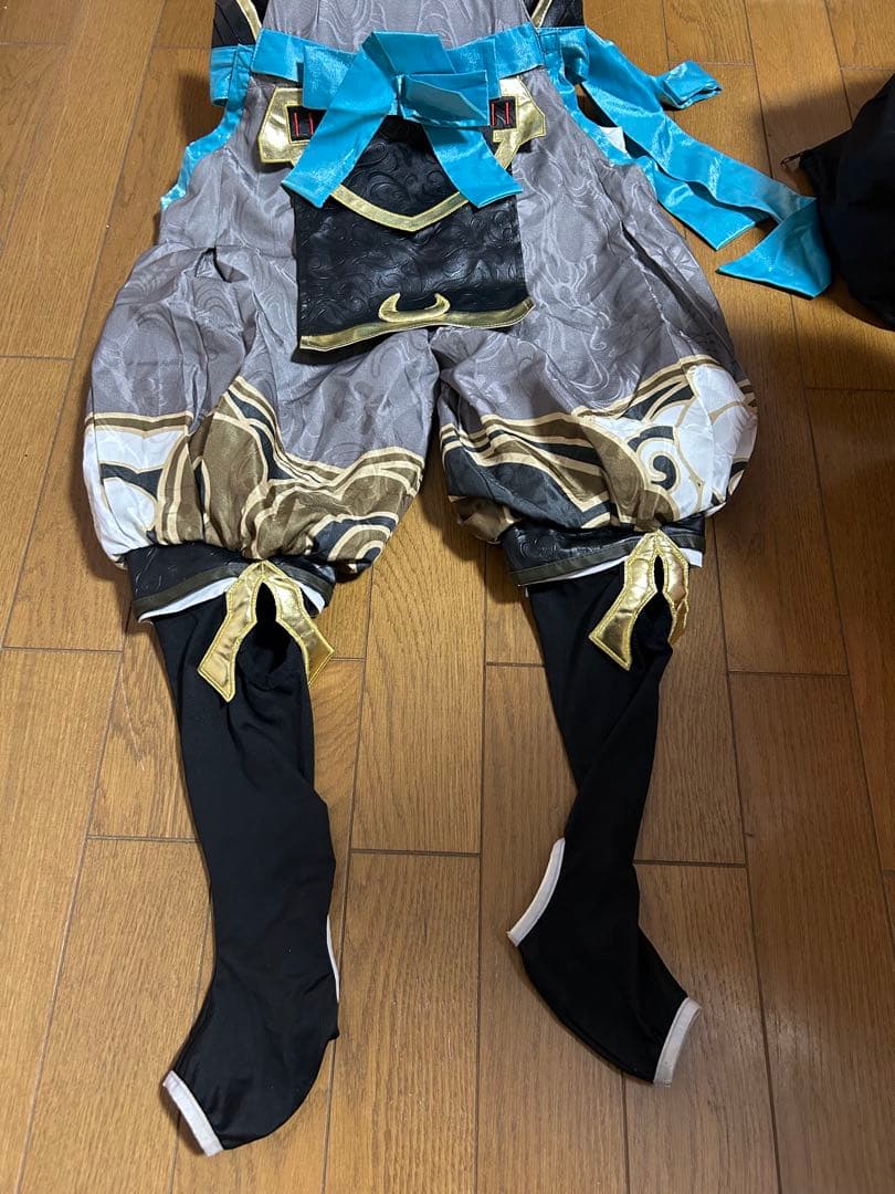 三分妄想【販売終了品】　原神　ゴロー　衣装　ウィッグ　耳2種類付き　下駄付き