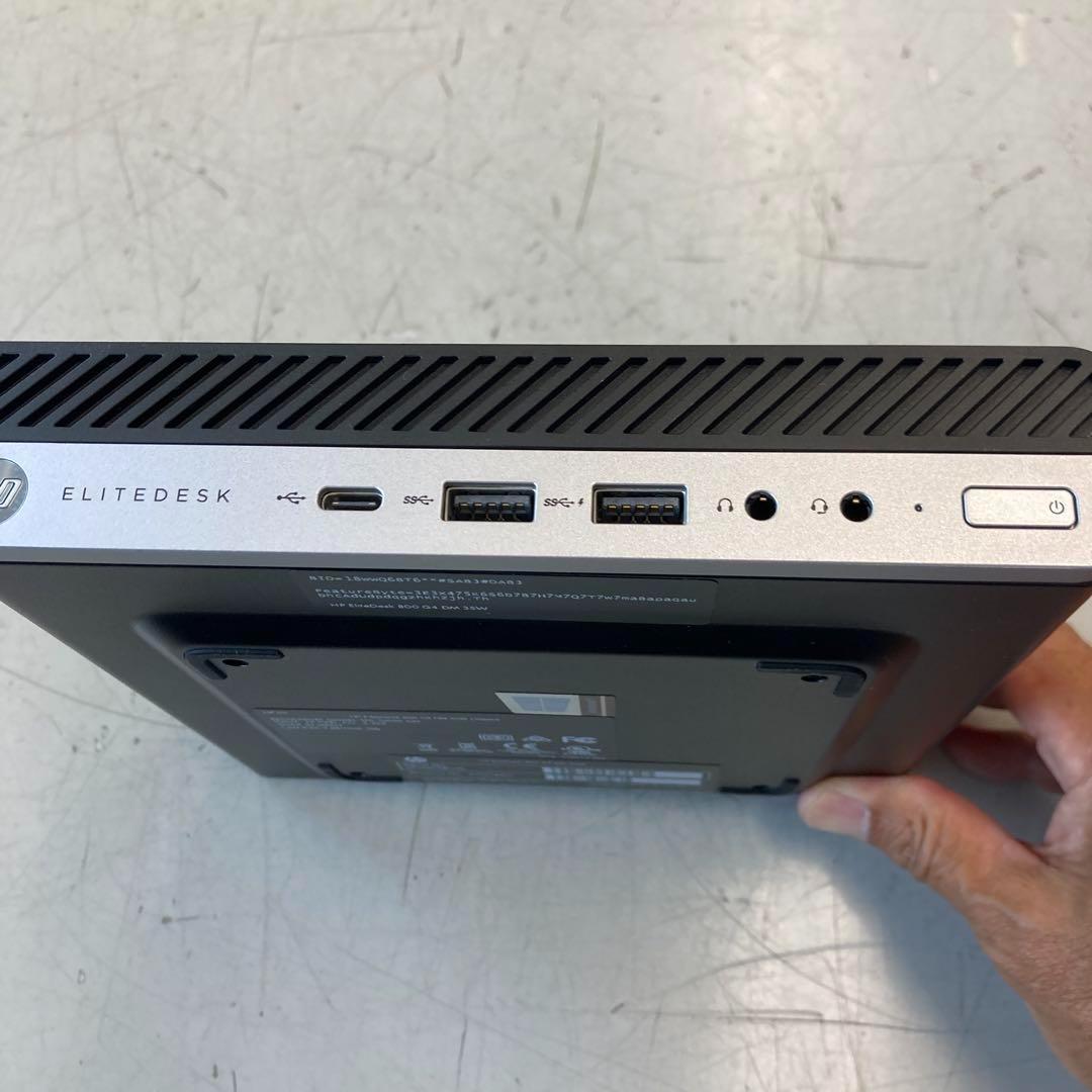 ミニPC #L HP EliteDesk800G4DM 35W i7 16G SSD256