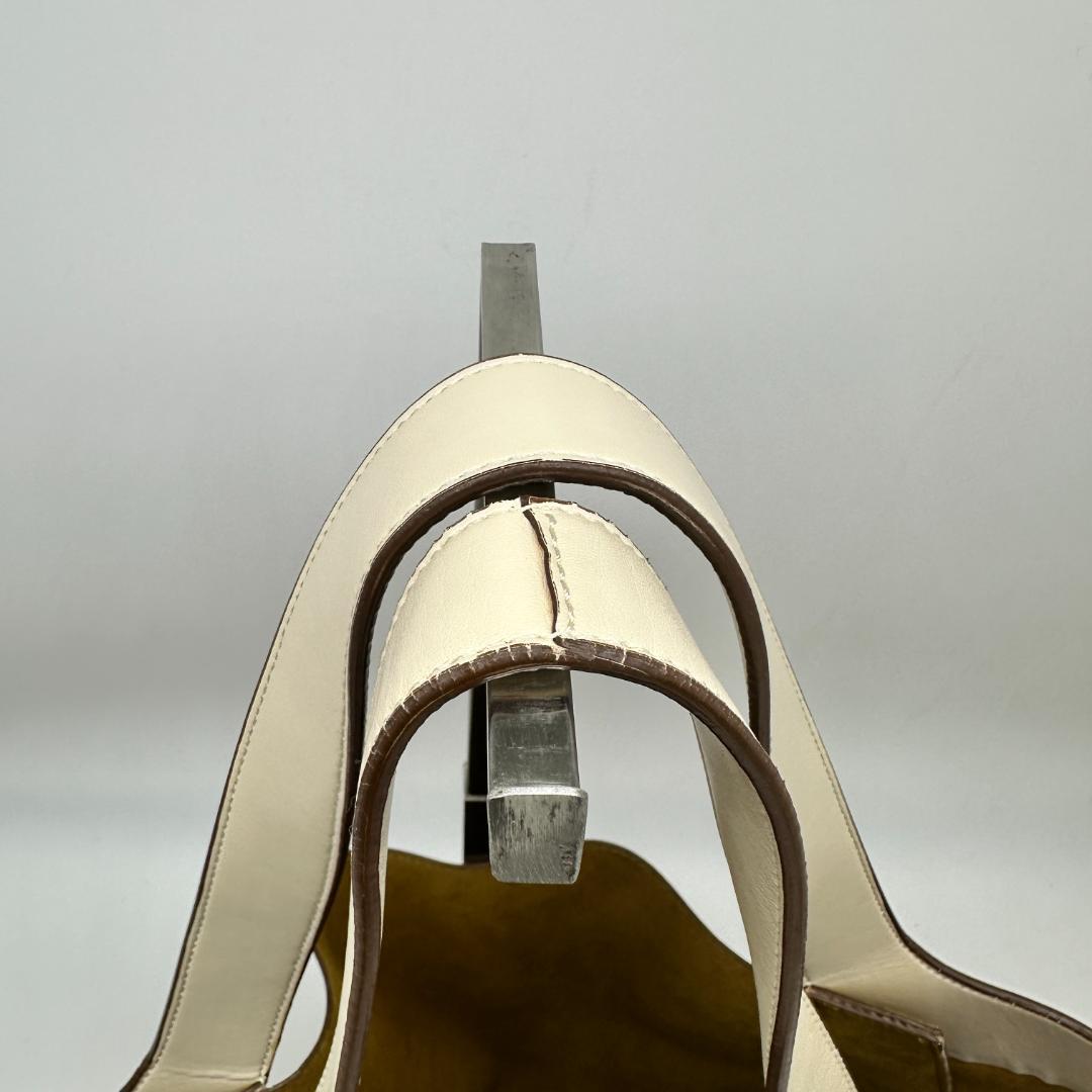 ステラマッカートニー サークルロゴ ラージ トートバッグ ホワイト