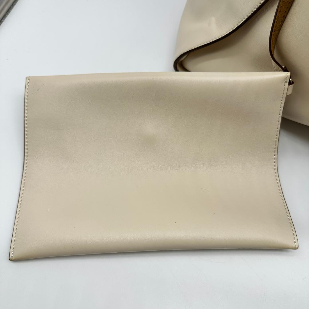 ステラマッカートニー サークルロゴ ラージ トートバッグ ホワイト