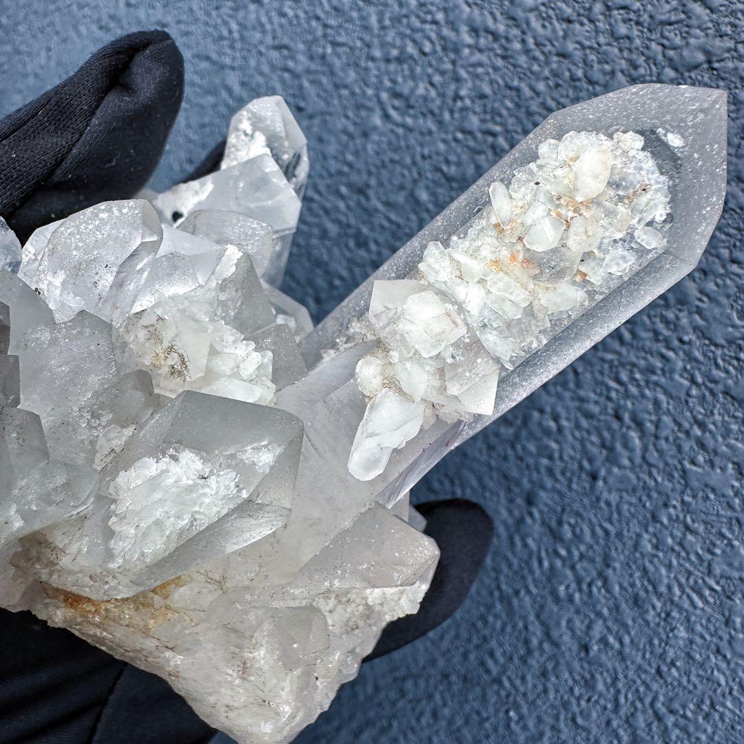 爆レア❗️浄化❗️レインボー☆超強いパワー ヒマラヤ クラスター 天然石A1352