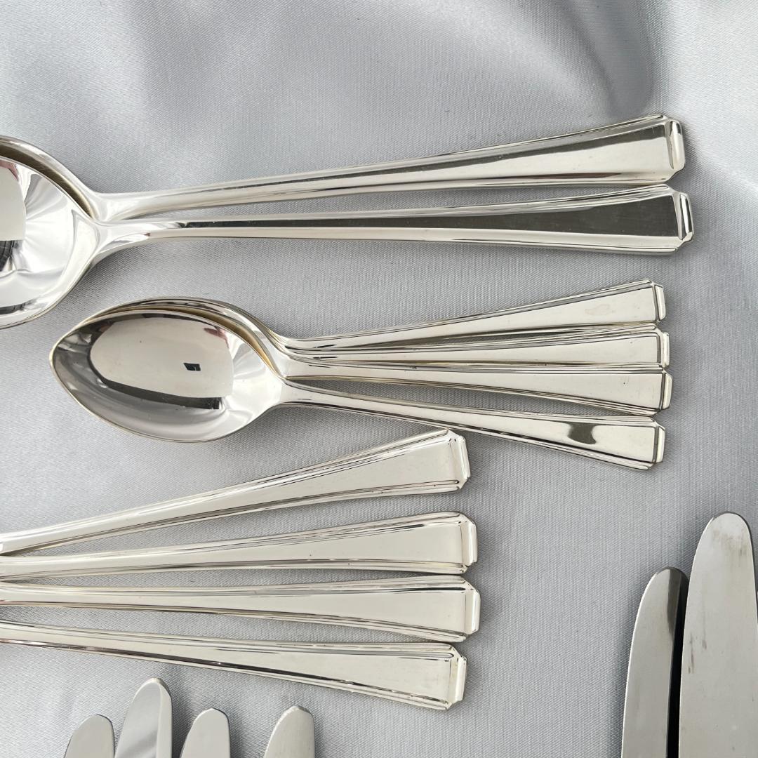 【英国】 アールデコ ディナーセット 4名用30本組 A1プレート