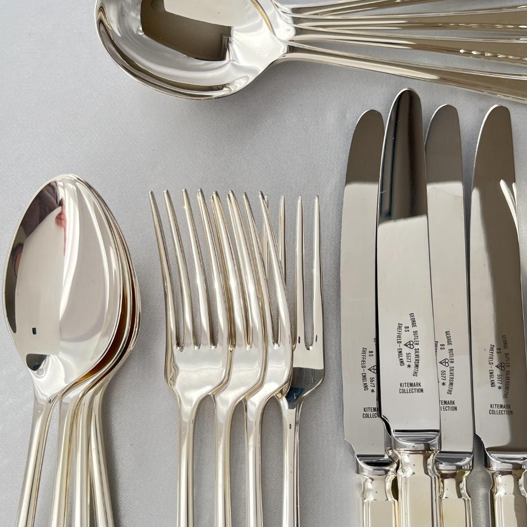 【英国】 アールデコ ディナーセット 4名用30本組 A1プレート