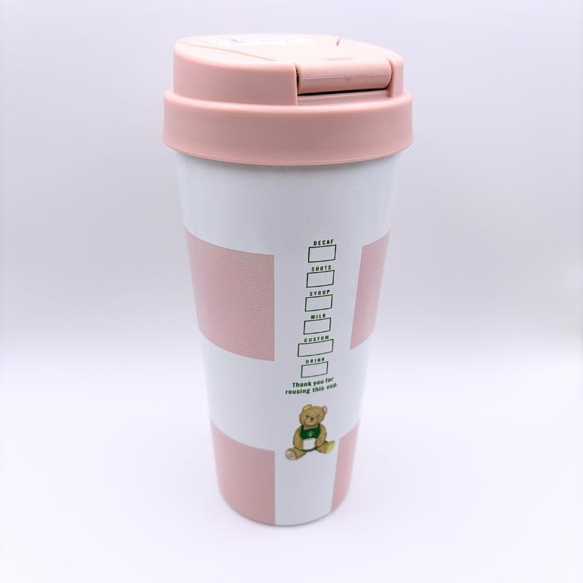 gelato pique ボーダーステンレスTOGOボトル ソフトピンク