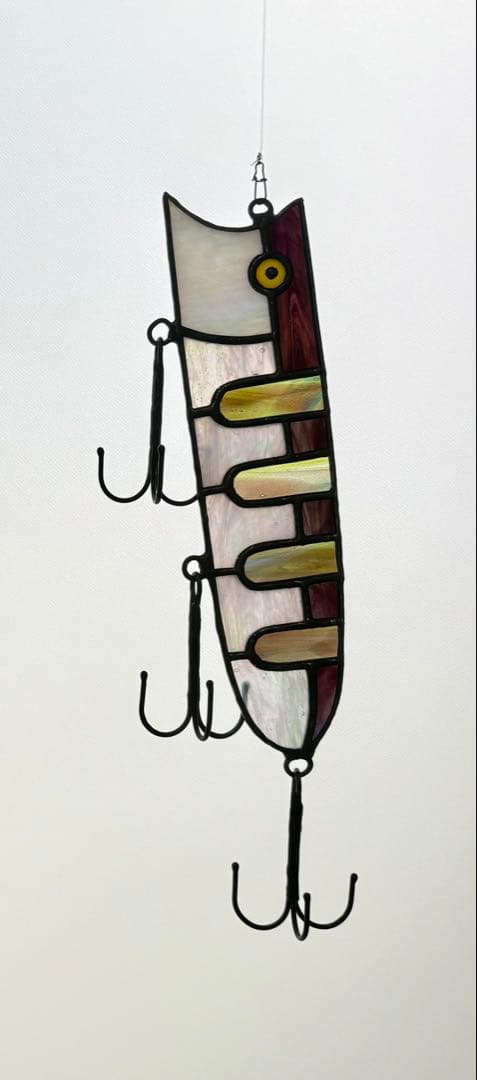 ポッパー型ステンドグラスウォールフック　〜popper Bass〜