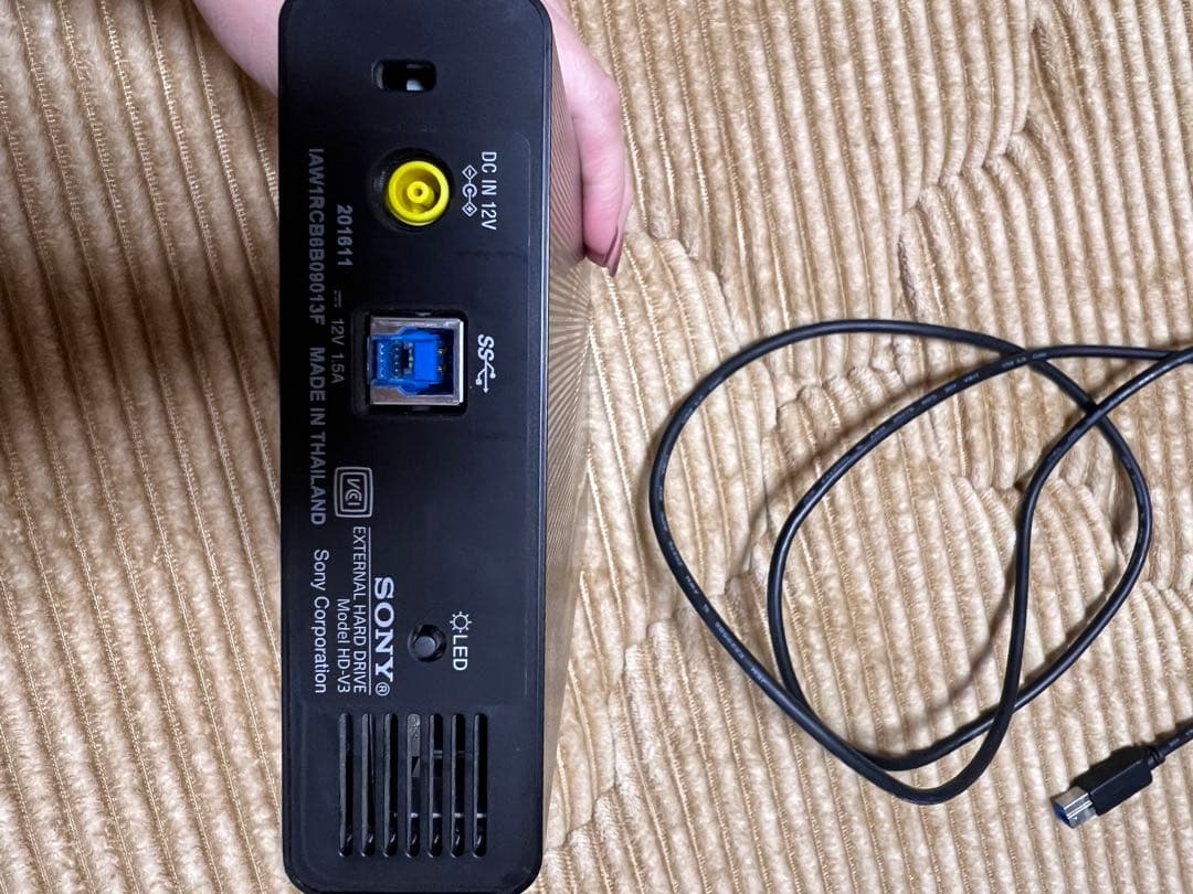 SONY 外付けハードディスク HD-V3 3.0TB