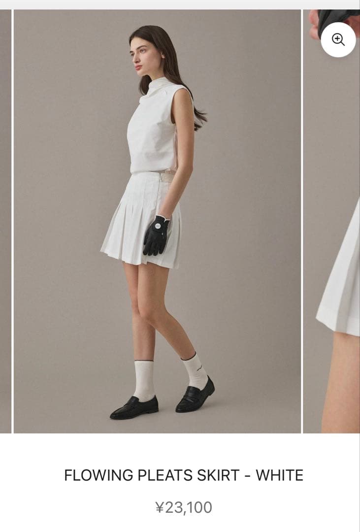 ESQUISE GOLF プリーツスカート　ゴルフウェア