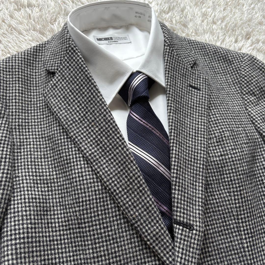 ★ギンガムチェック★ BEAMS LIGHTS セットアップ スーツ 総柄