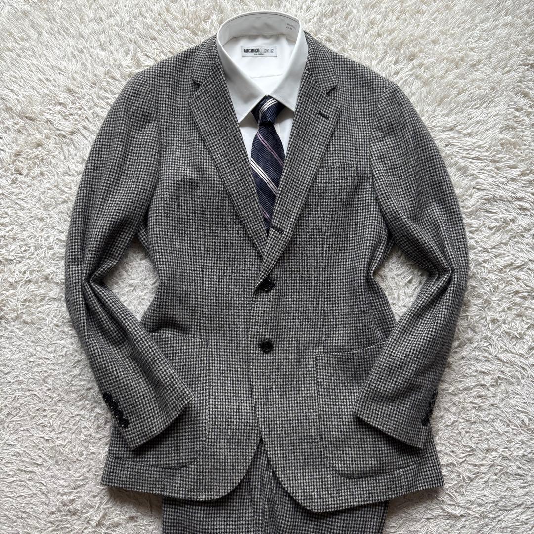 ★ギンガムチェック★ BEAMS LIGHTS セットアップ スーツ 総柄