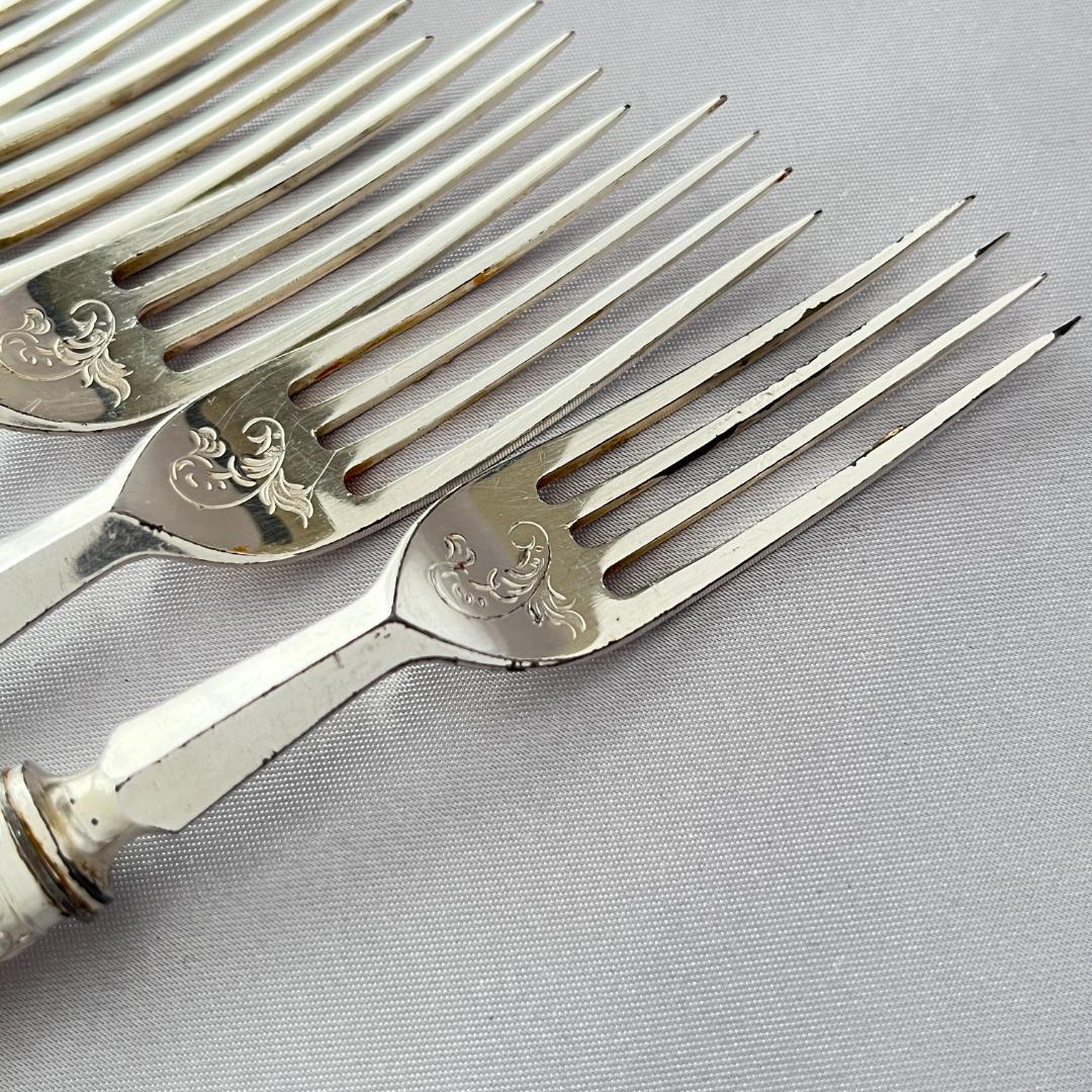 【Lee & Wigfull 】【白蝶貝 / 純銀継手】デザートセット