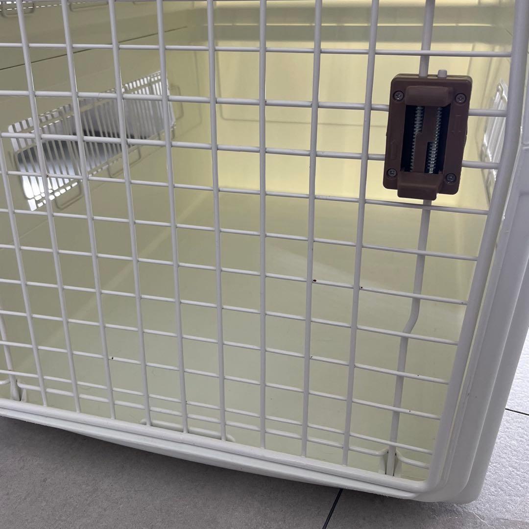 アイリスオーヤマ ペットキャリー 大型犬用 ホワイト ケージ クレート Lサイズ