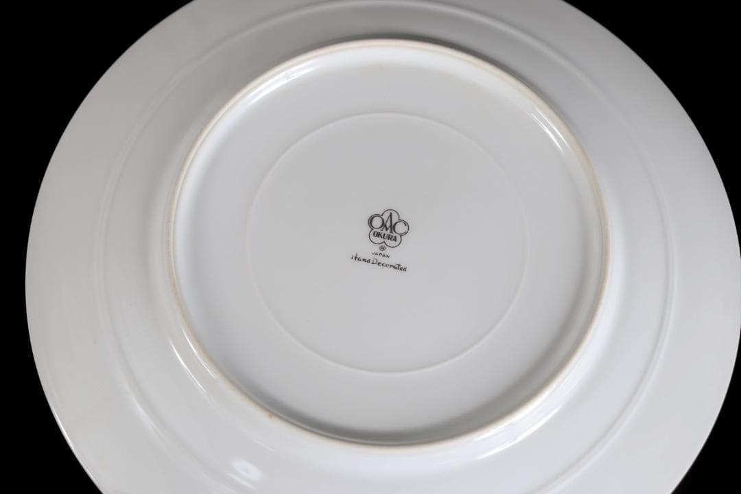 大倉陶園 呉須正倉院 プレート6枚 19.5ｃｍ 皿 プラチナ彩ハンドペイント