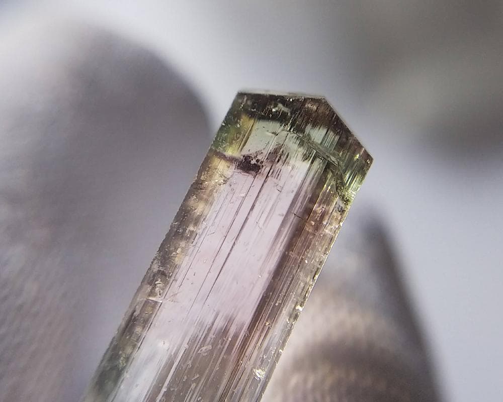 497 宝石質 トルマリン バイカラー アクロアイト タジキスタン産