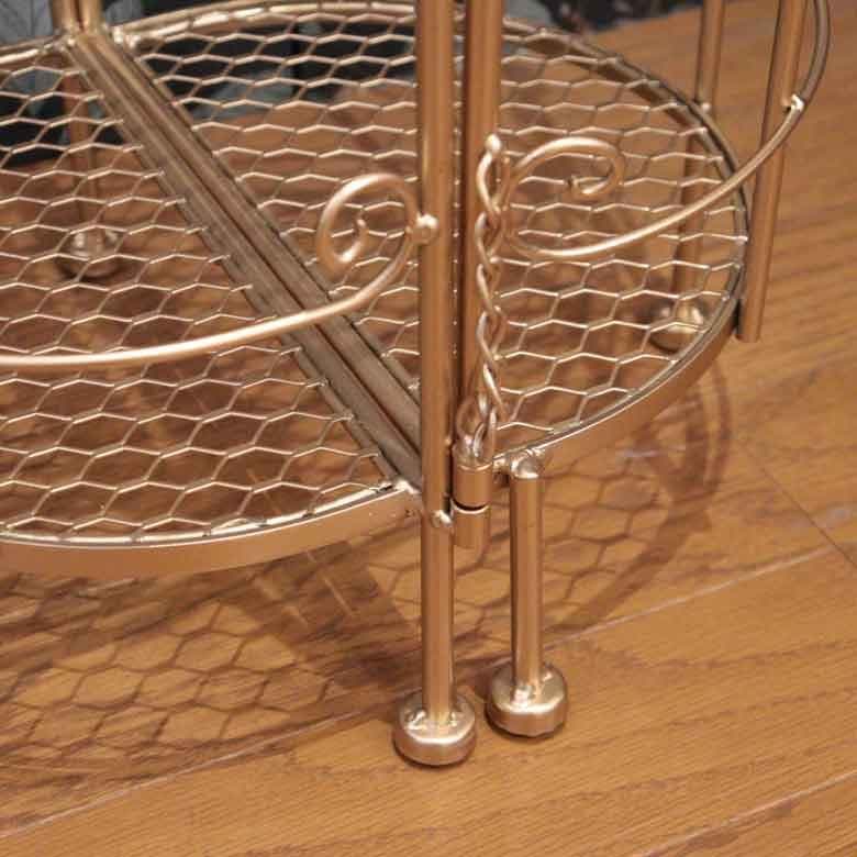 円形シェルフ アルミ バードケージSシャンパンゴールド
