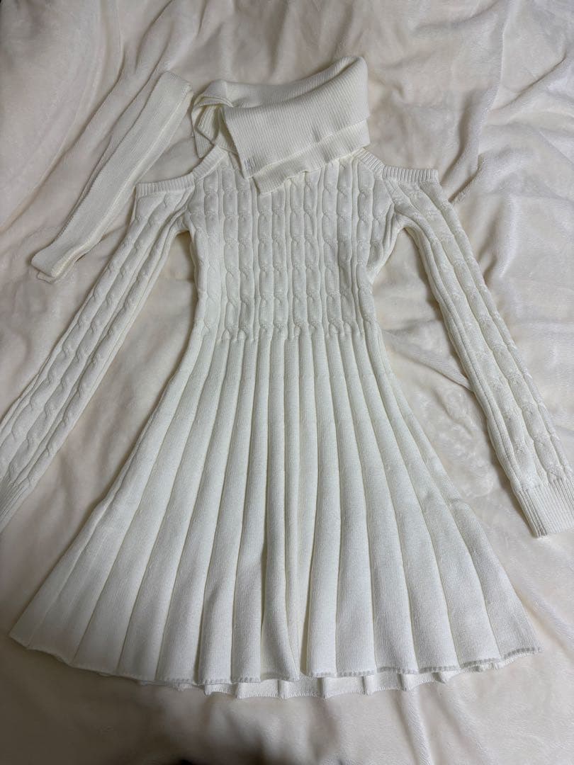 darich アメスリフレアニットミニワンピース