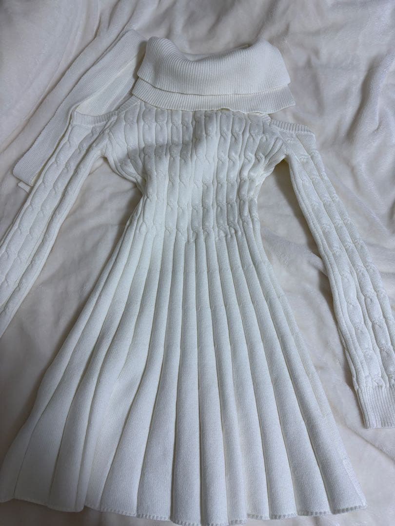 darich アメスリフレアニットミニワンピース