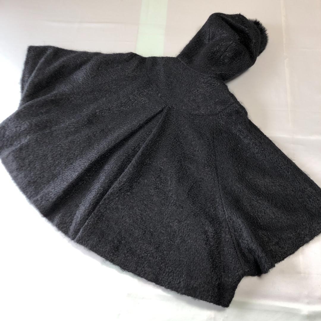 未使用級　ダイアグラム　フォックス　グレースコンチネンタル モヘヤ　ポンチョ