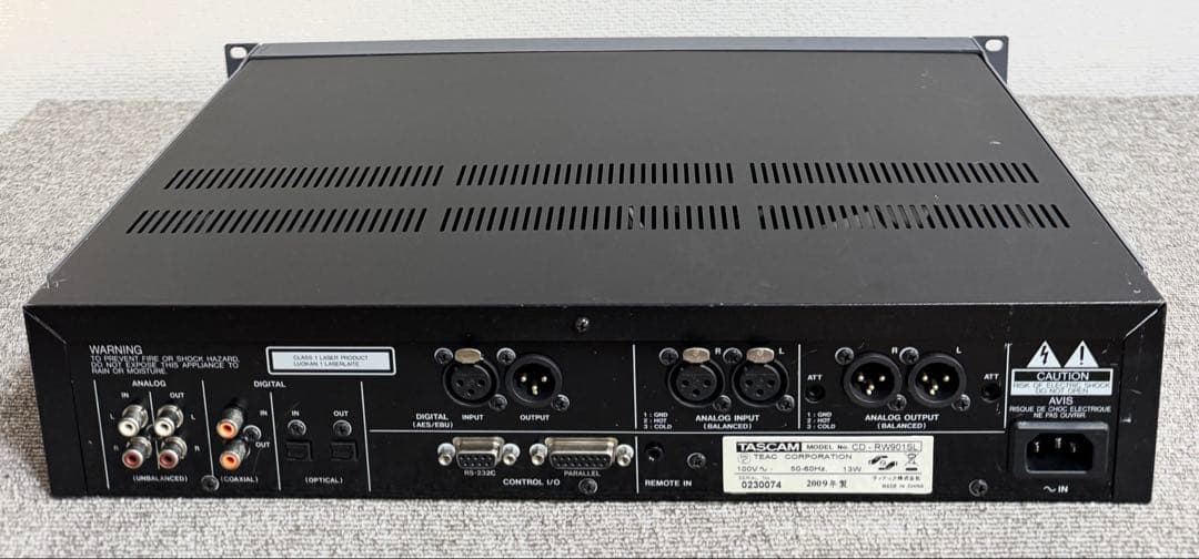 【美品】TASCAM CDレコーダー/プレーヤー CD-RW901SL 動作保証
