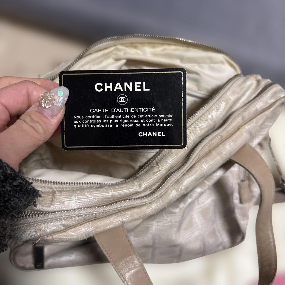 CHANEL ニュートラベルライン 2ｗａｙ ベージュ ショルダーバッグ