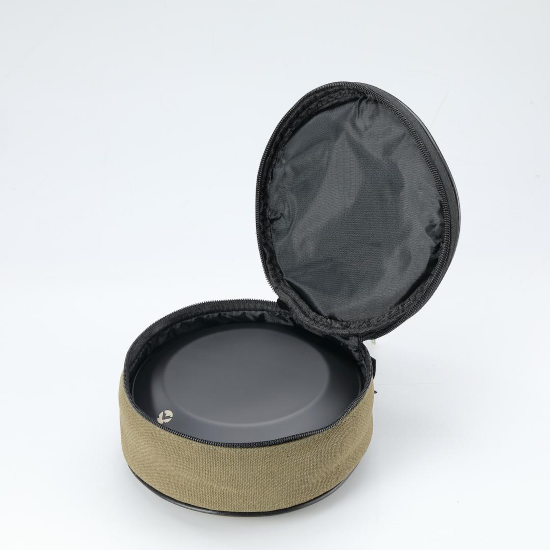 テーブルウェア キャンプ プレート ステンレス 食器 セット帆布ケー ス付き