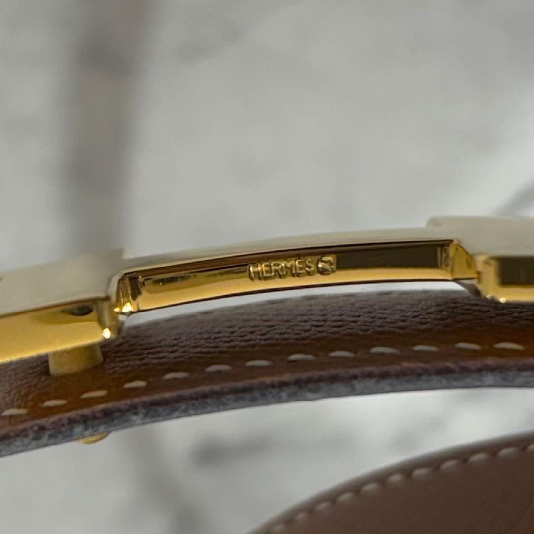 エルメス ベルト リバーシブル コンスタンス 65 ゴールドバックル Hロゴ
