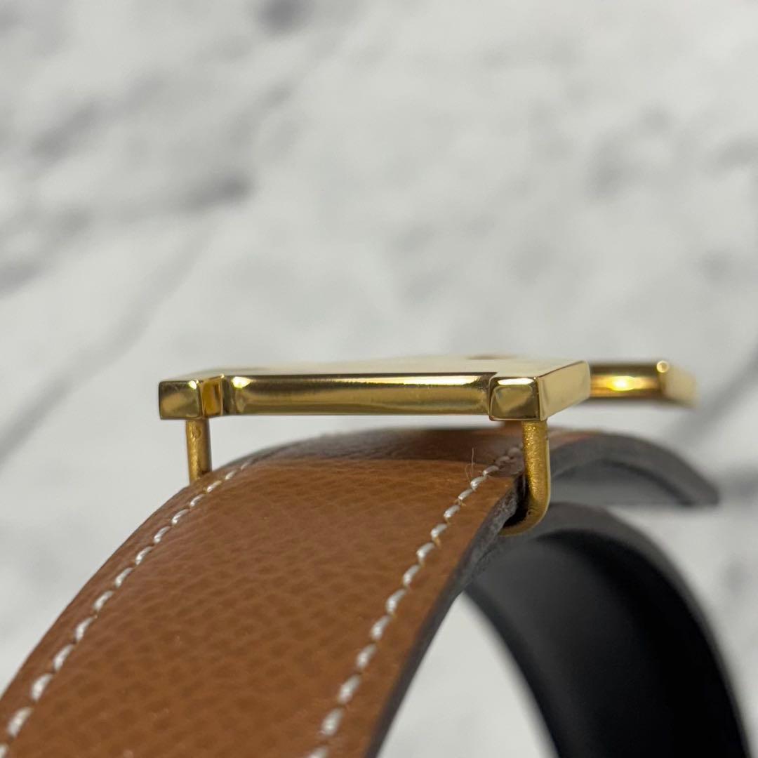 エルメス ベルト リバーシブル コンスタンス 65 ゴールドバックル Hロゴ