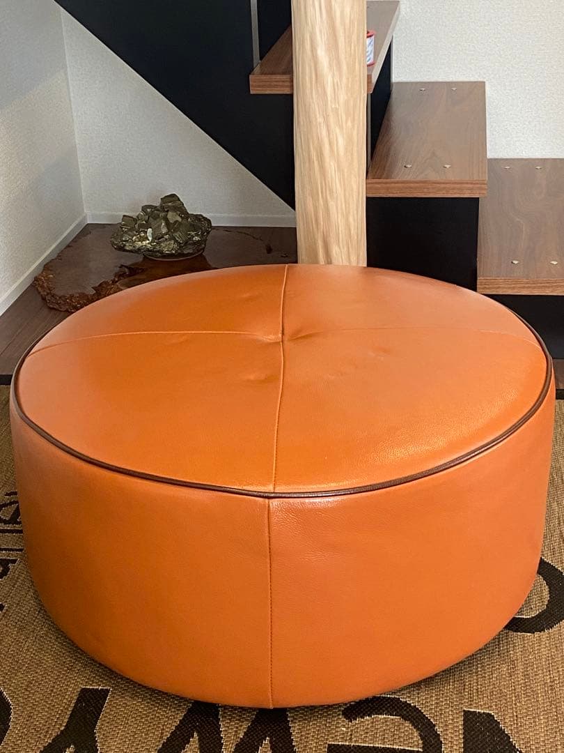 IDC大塚 L/S エルエススタイリッシュ オットマン／ガラストップテーブル