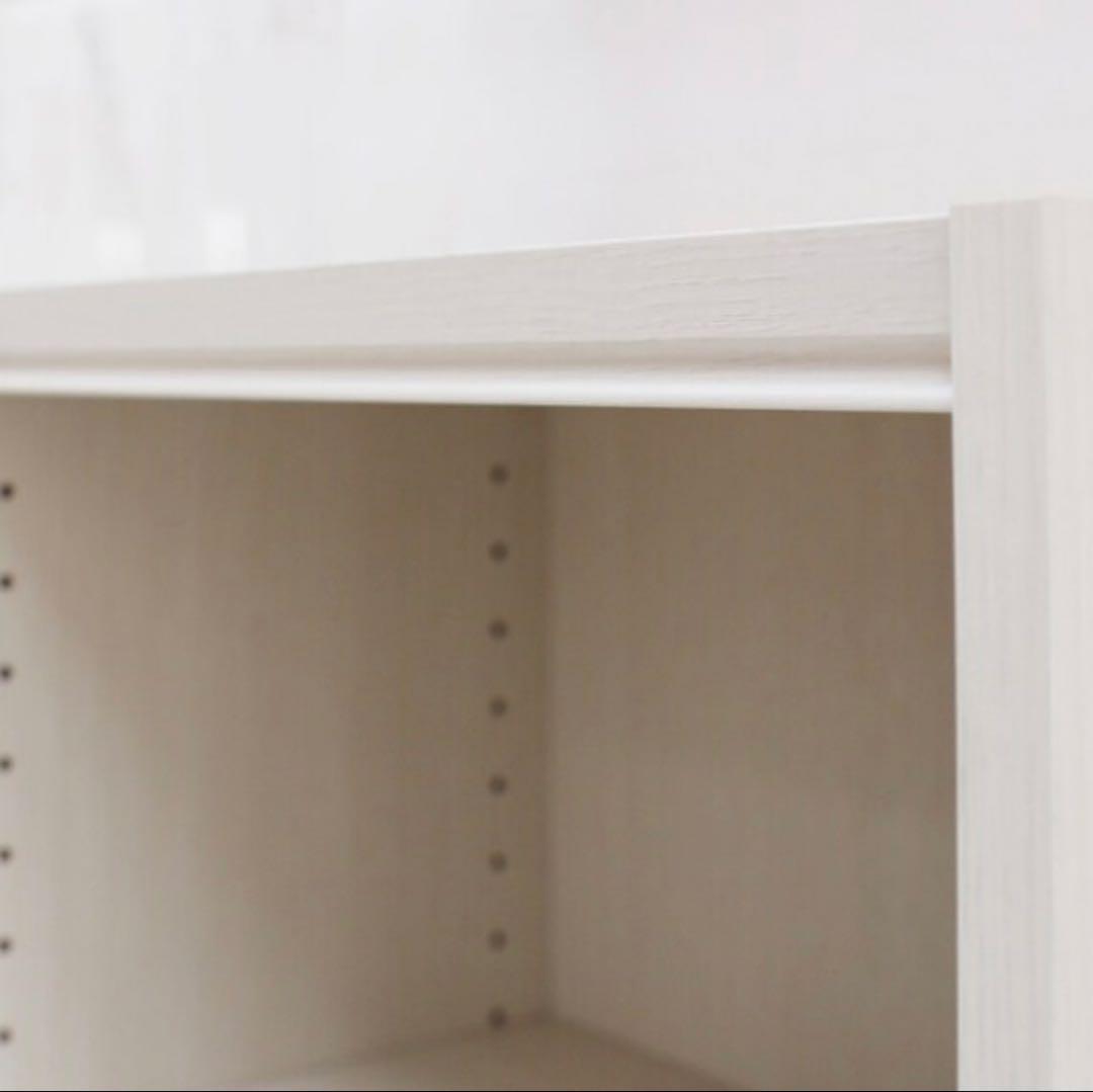 セミオーダーラック強化棚 奥行 44cm（幅90×高さ90cm WH)