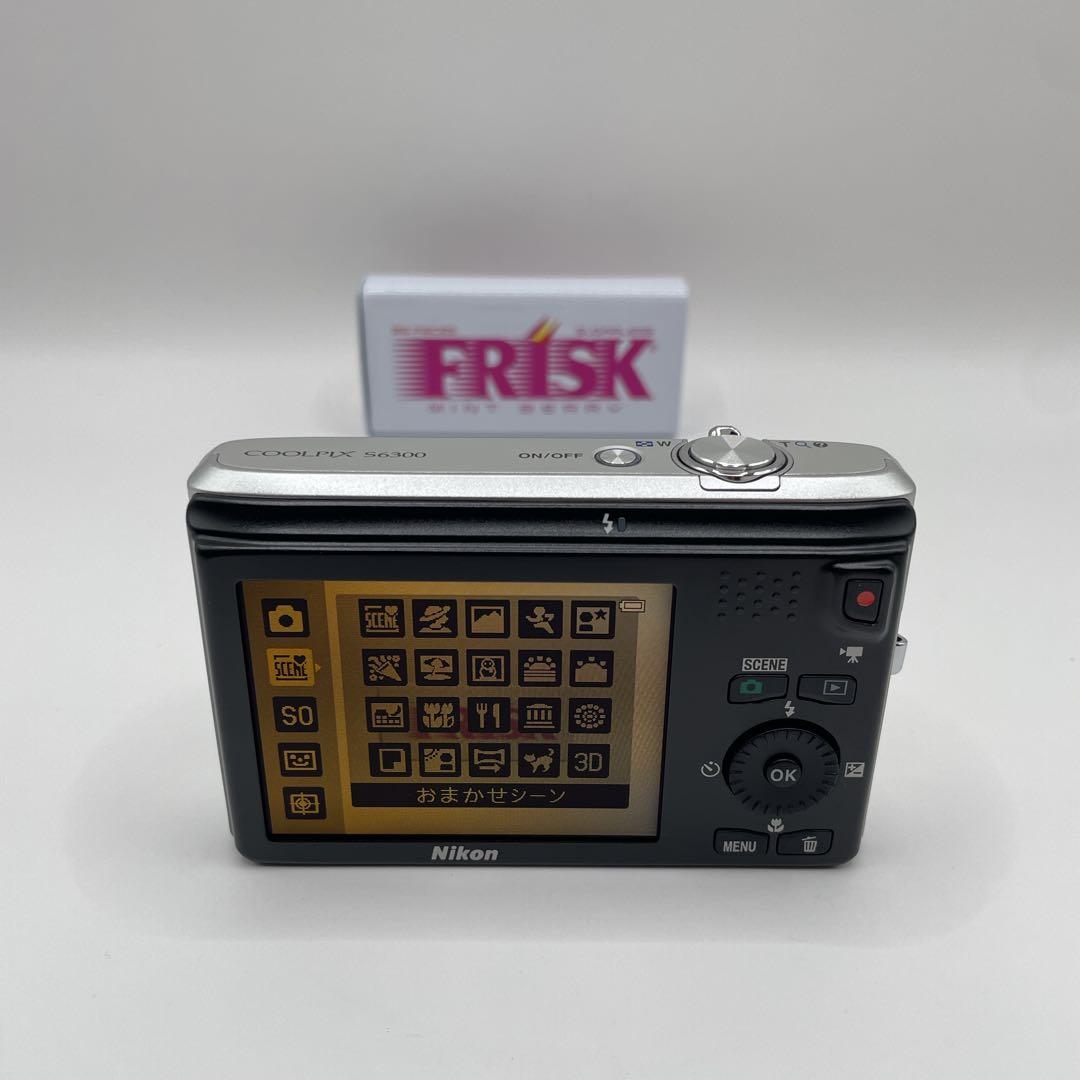 【動作品】Nikon COOLPIX S6300 シルバー コンデジ