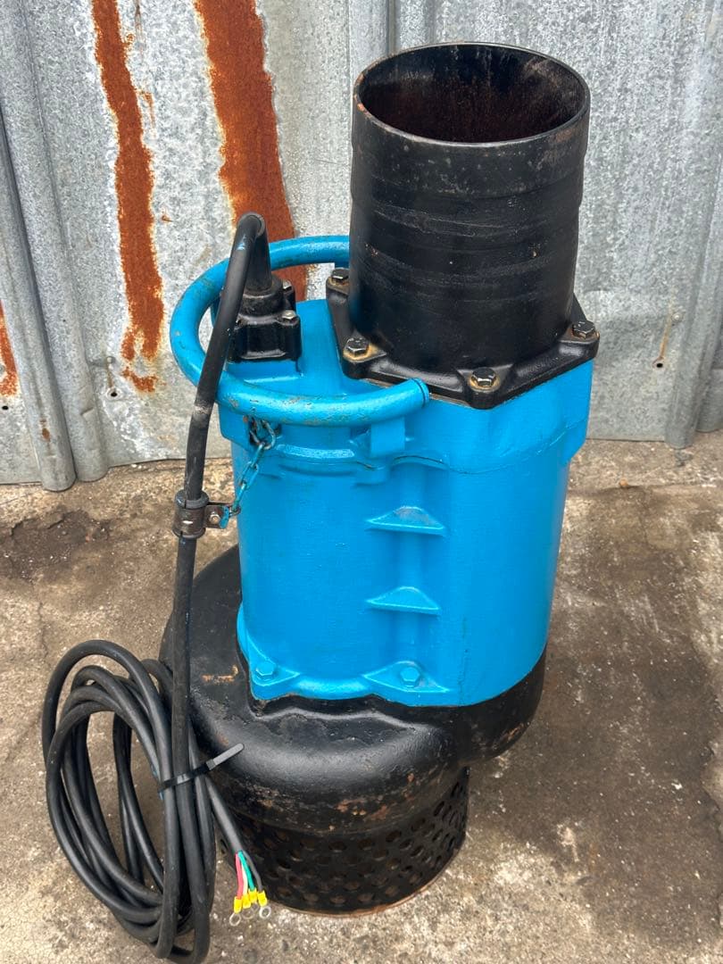 大1.ツルミ排水用水中ポンプKRS-85.5 三相200V 50Hz 5.5kW