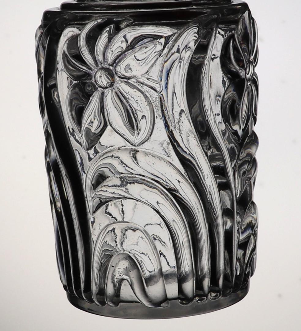 アンティーク・サンルイ 希少型香水瓶 14cm 水仙の花パフュームボトル スミレ