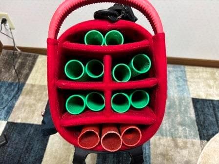 【GWセール】ONOFF オノフ キャディバッグ OB0324 ネイビー/レッド