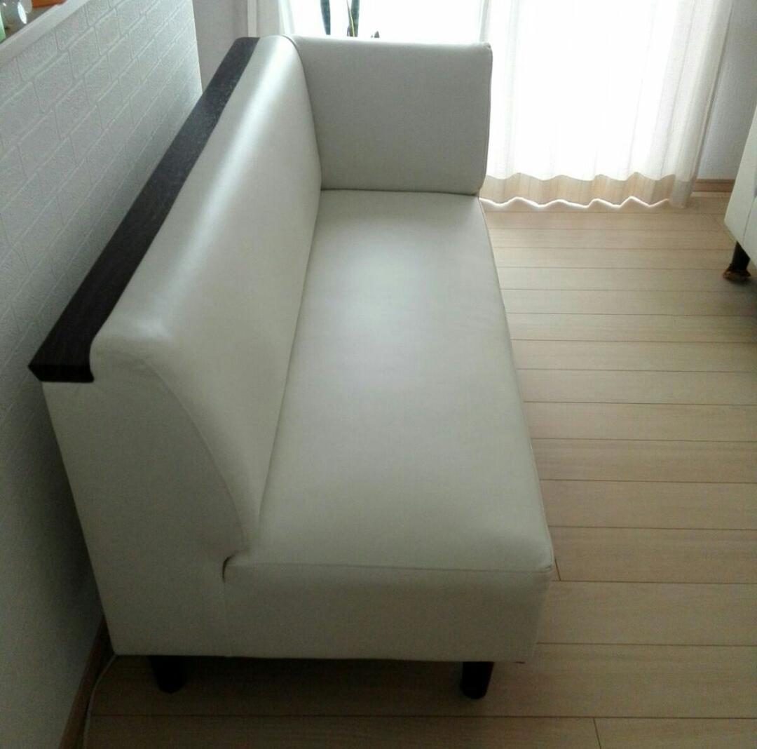 【未使用】ニトリ リビング ダイニング ソファー ベンチ　カウチ 合皮　左肘
