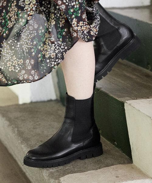 【美品】SLOBE IENA サイドゴアブーツ 38 ブラック