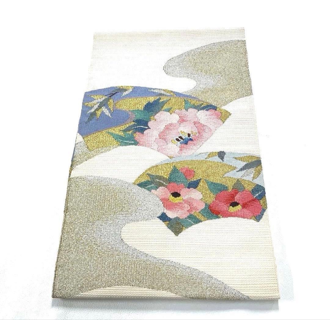 専用帯6144 4831 二点セット●川島織物謹製 高級 正絹 六通 袋帯 七宝