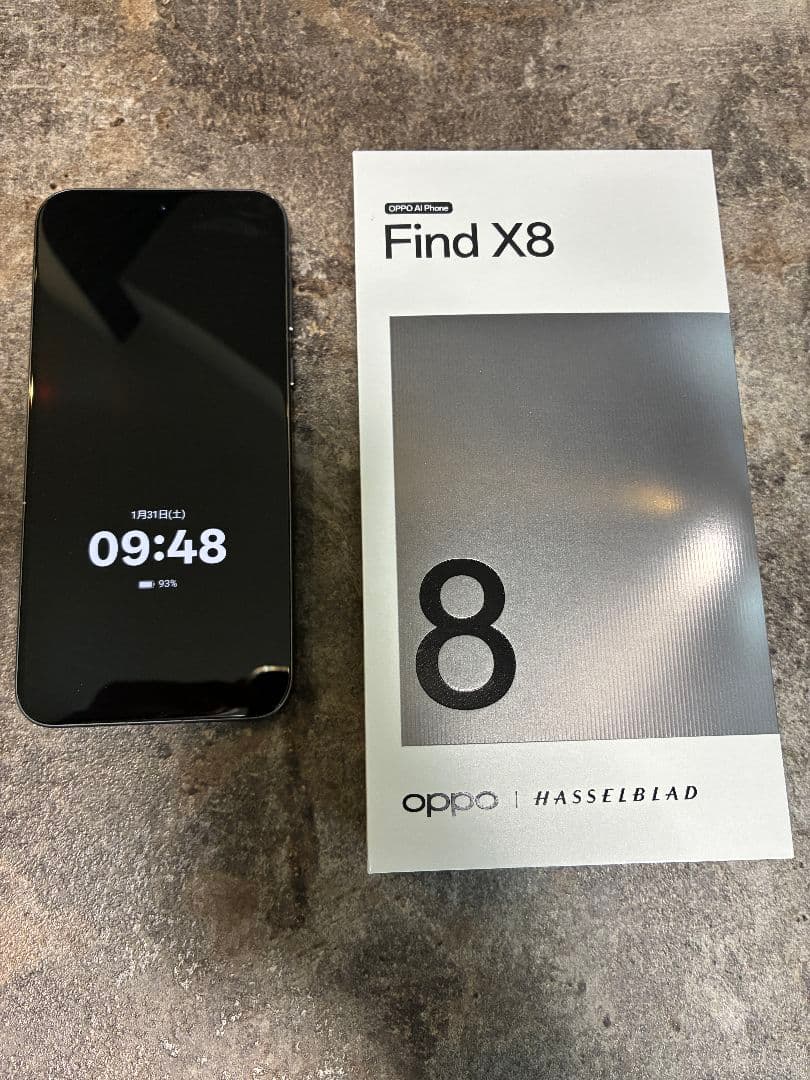 OPPO FindX8 本体 512GB ブラック SIMフリー ケース付