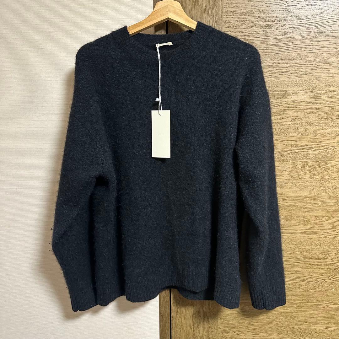 LIDNM CASHMERE MILLED CREW KNIT Ｍサイズ