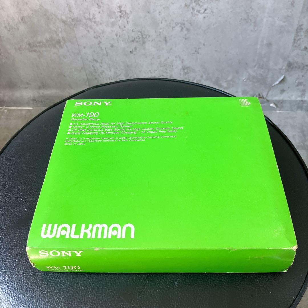【希少】SONY カセットウォークマン WM-190 外箱付属