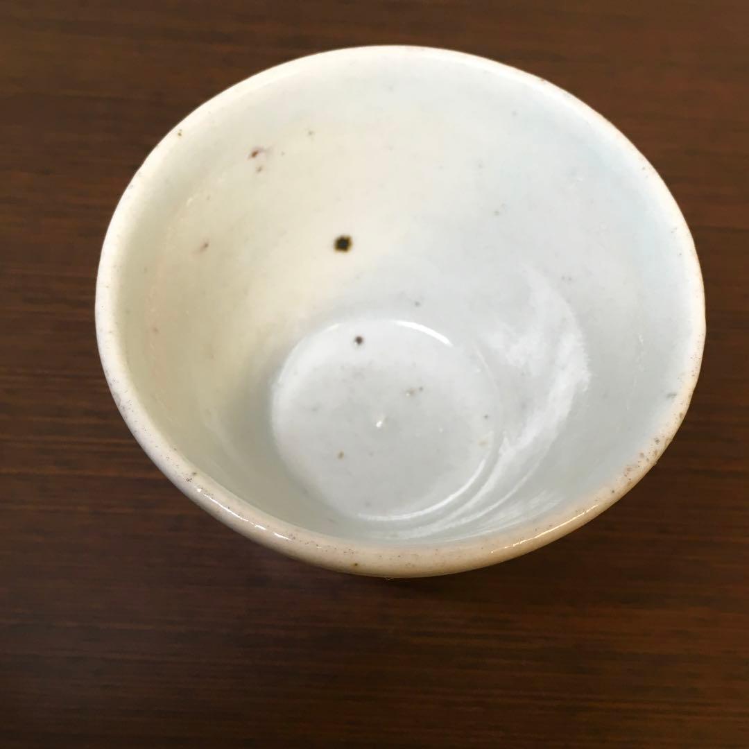 骨董　アンティーク　古伊万里　白磁　蕎麦猪口　酒器　初期　無傷　そば猪口