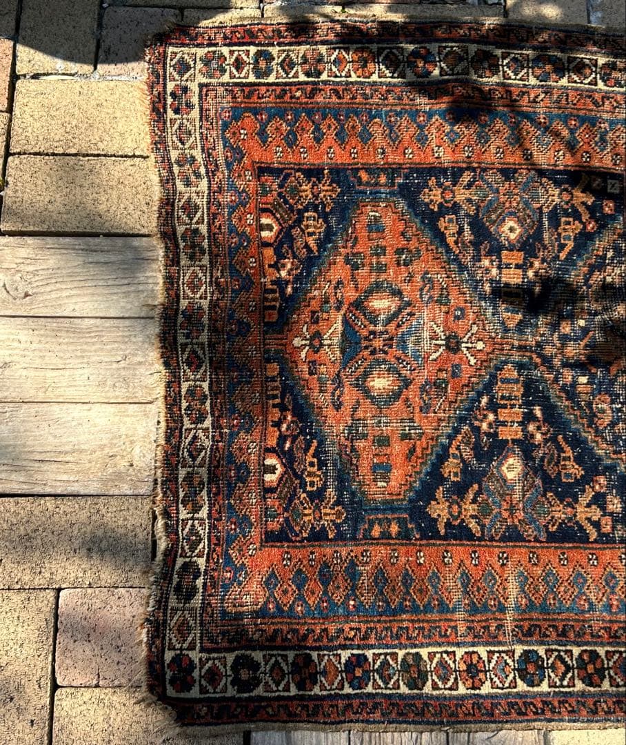 ヴィンテージ ハンドメイド ラグ・カーペット•マット アンティーク