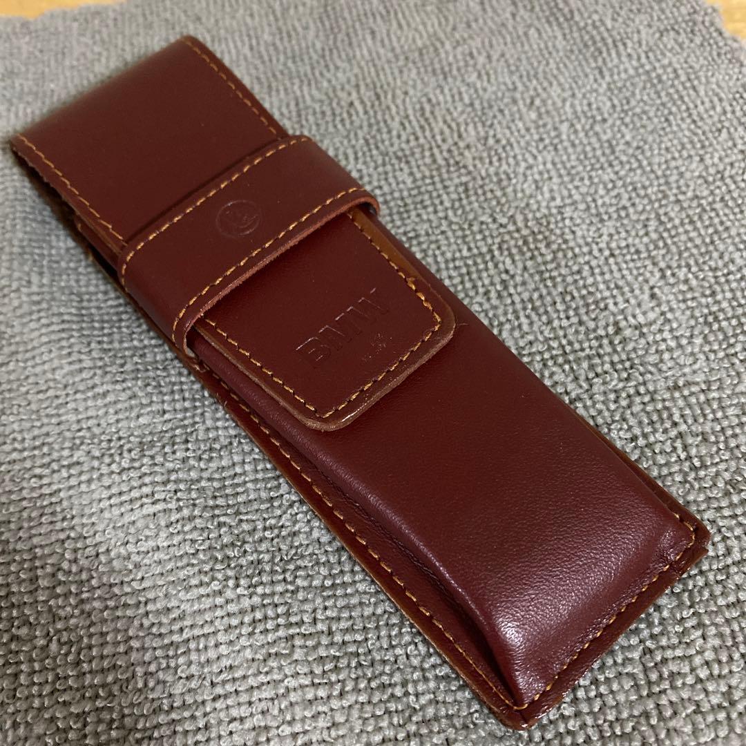 ペリカン　コラボ　万年筆　ボールペン　レザーペンケース　3点セット