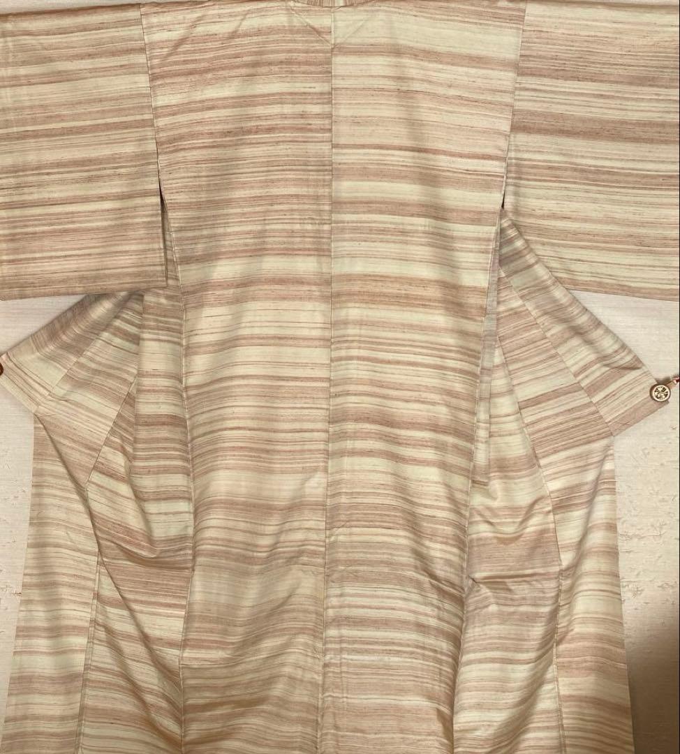 郡上紬　真綿紬　草木染　アイボリー