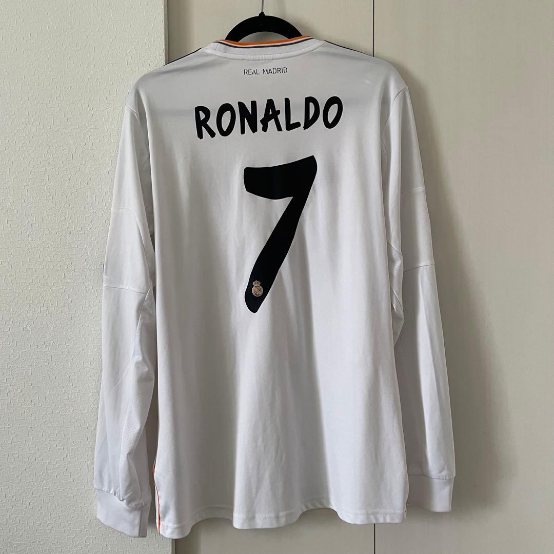 レアルマドリード 13-14 1st 長袖 フルパッチ クリスティアーノロナウド