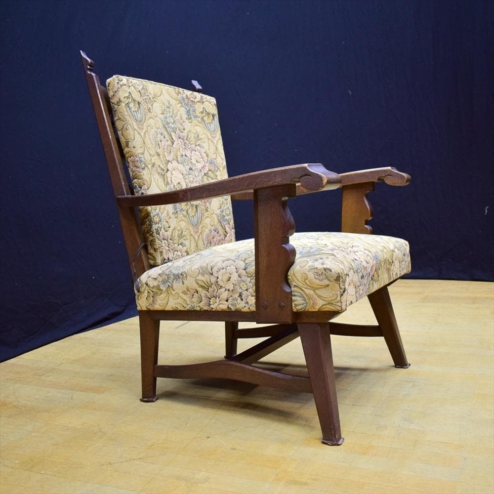 永田良介商店　神戸家具　オーク　アームソファ　1人掛け　1P　シングルソファ