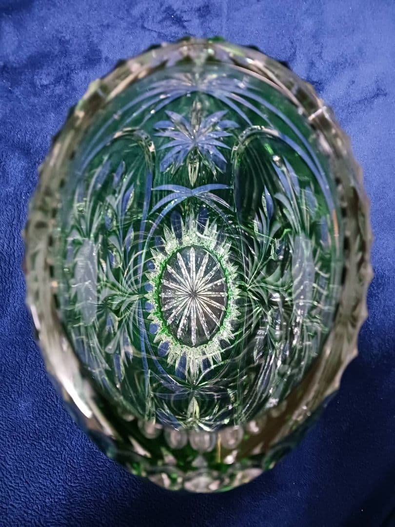 ドレスデン　クリスタル　花瓶