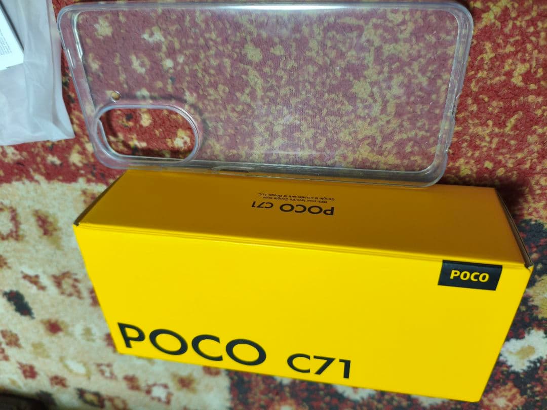 POCO C71 ブラック 本体 充電器・ケース付属