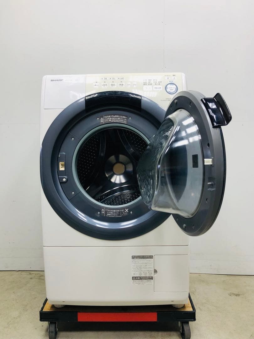 ES-S7B右開き大人気3ヶ月保証 安心分解洗浄マンションサイズ ドラム式洗濯機