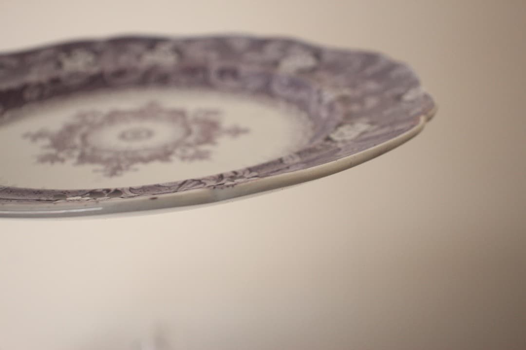 イギリス製　アンティーク　ジョン・リッジウェイ　クラレンドン　２６cmプレート